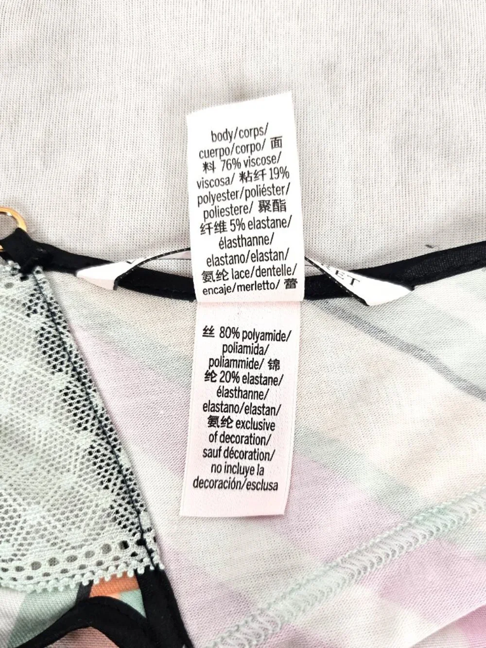 Victoria's Secret Slip Nightgown | Pastel Stripe Lace Chemise | Size XS